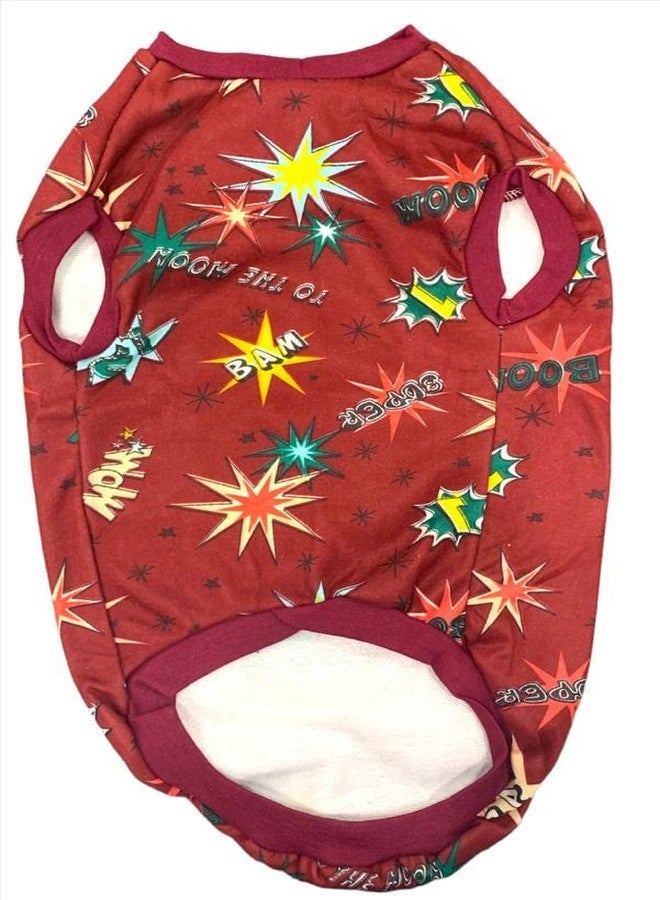 CHOOSTIX Winter Dog T-Shirt, Bam, Mehroon, 18", 150g - Image 3